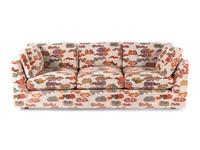 A Pair of Custom Upholstered Three-Cushion Sofas