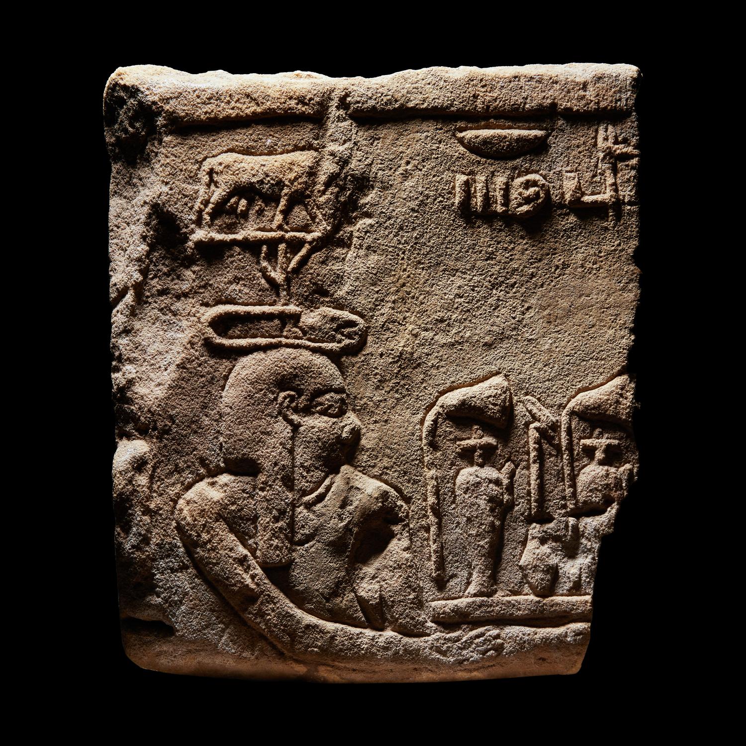 An Egyptian Sandstone Relief Fragment