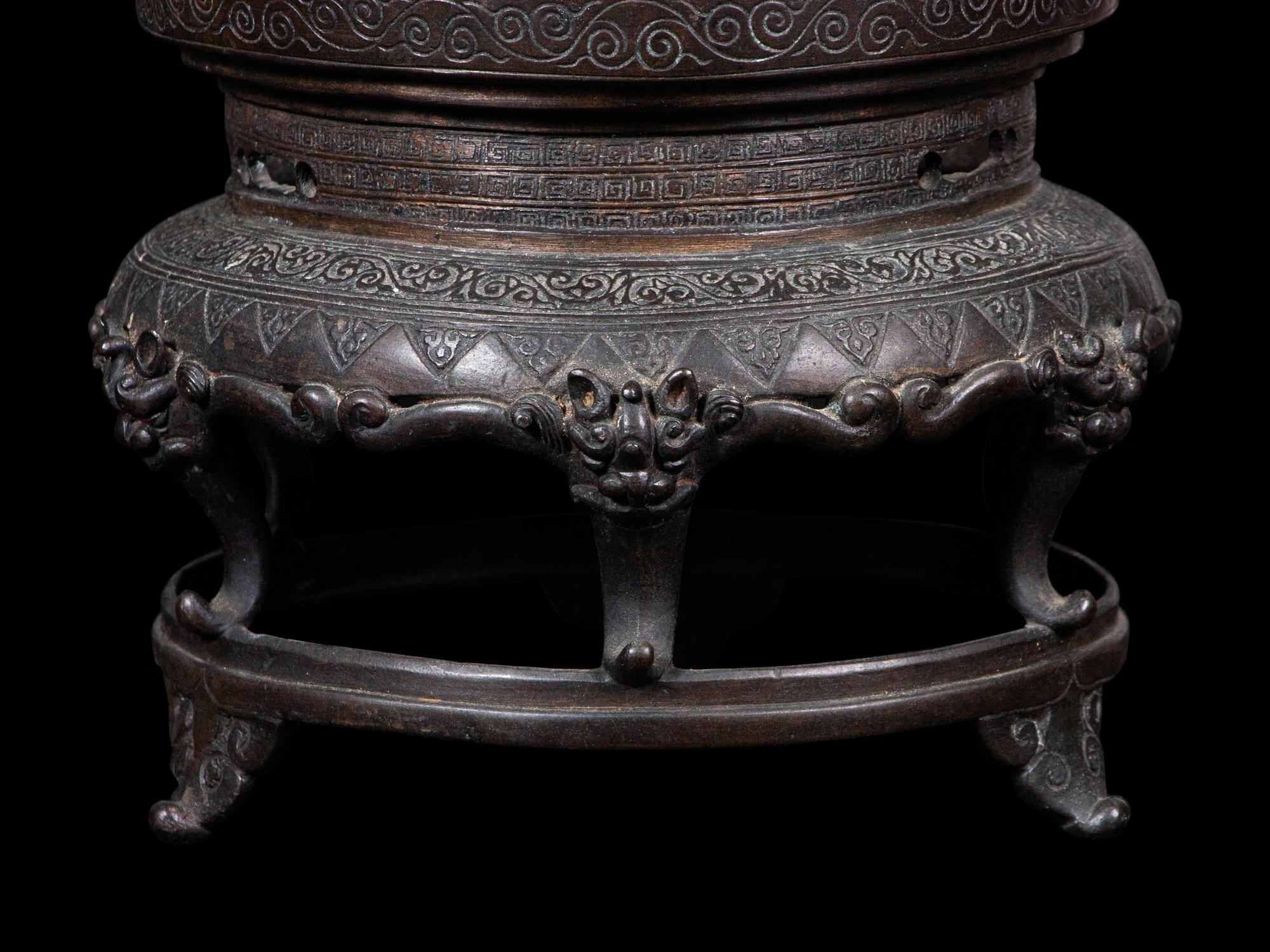 Three Japanese Bronze Articles