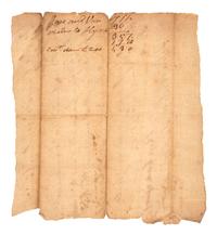 [REVOLUTIONARY WAR]. A group of documents related to Revolutionary War-era figures including signatures of Daniel Brodhead and O.H. Williams.