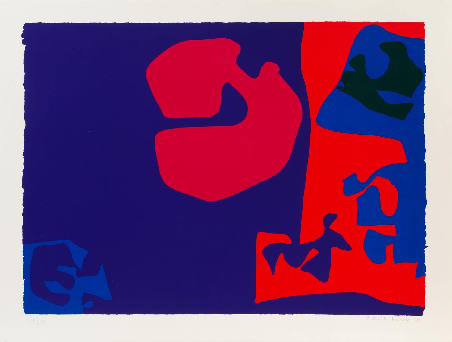 Patrick Heron, (English, 1920-1999), A group of four works from January 1973 including 7, 5, 16, and 17
