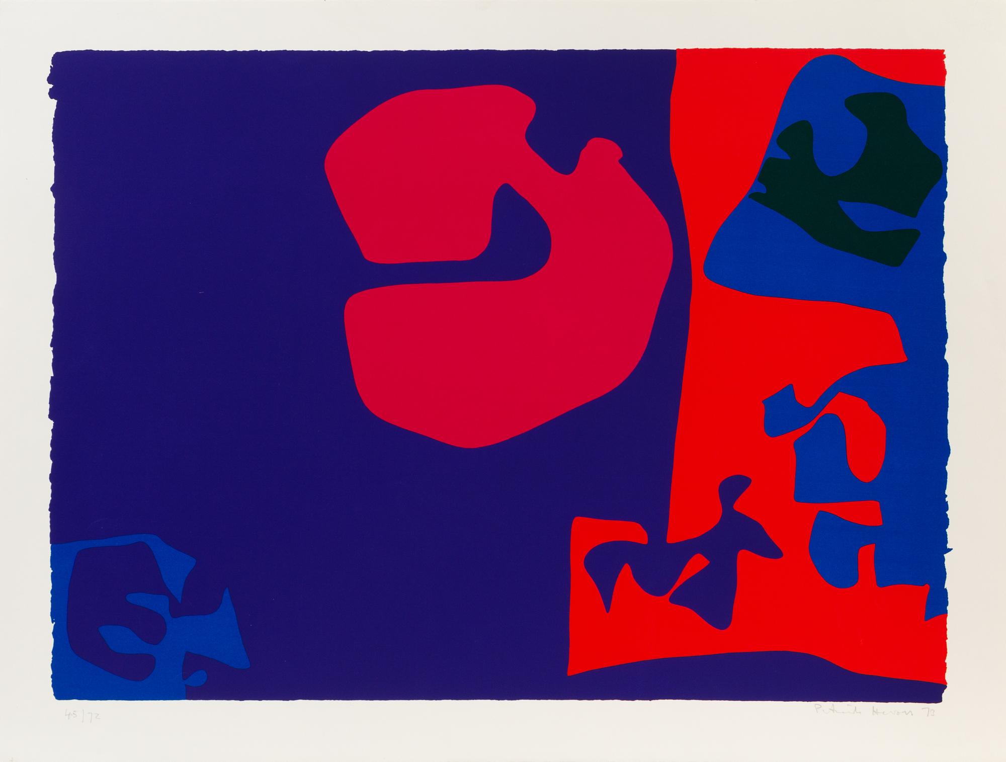 Patrick Heron, (English, 1920-1999), A group of four works from January 1973 including 7, 5, 16, and 17
