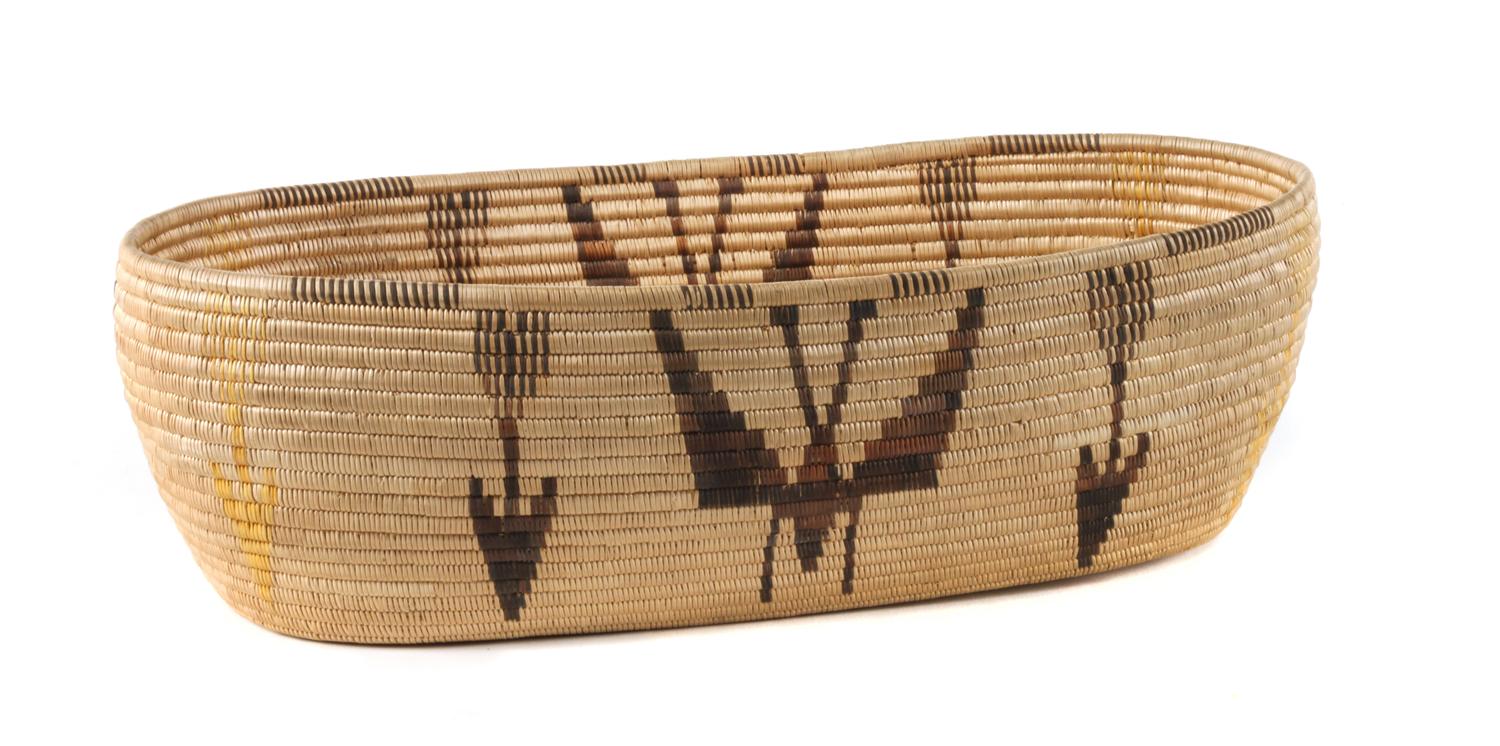 Panamint Basket Height 4 x width 6 x length 11 1/2 inches — Early 20th Century