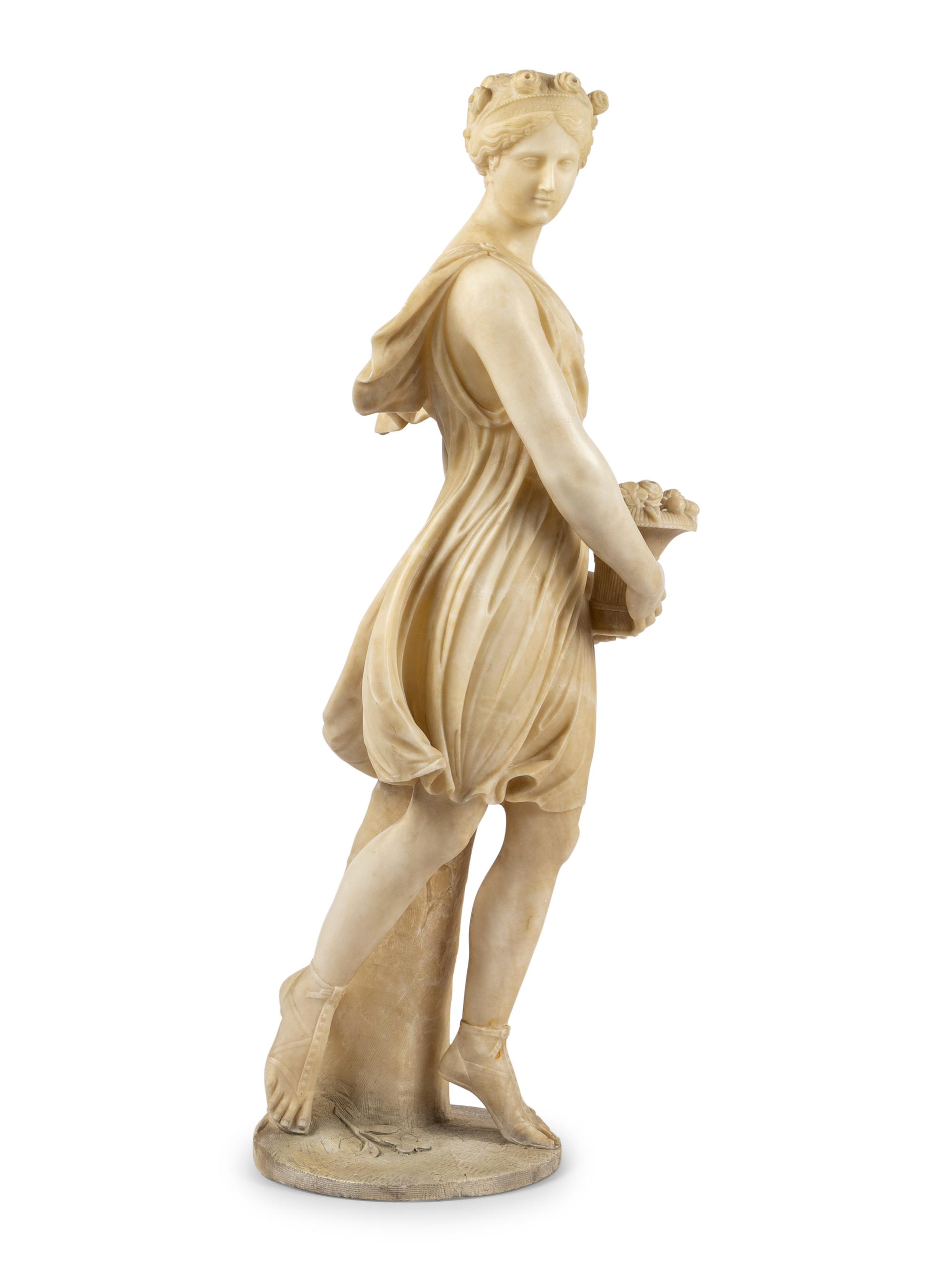 An Italian Alabaster Figure