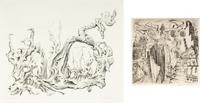 European Landscape , 1942 and City Landscape , 1943 (two works)