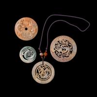 Four Chinese Archaic Style Jade Bi Discs