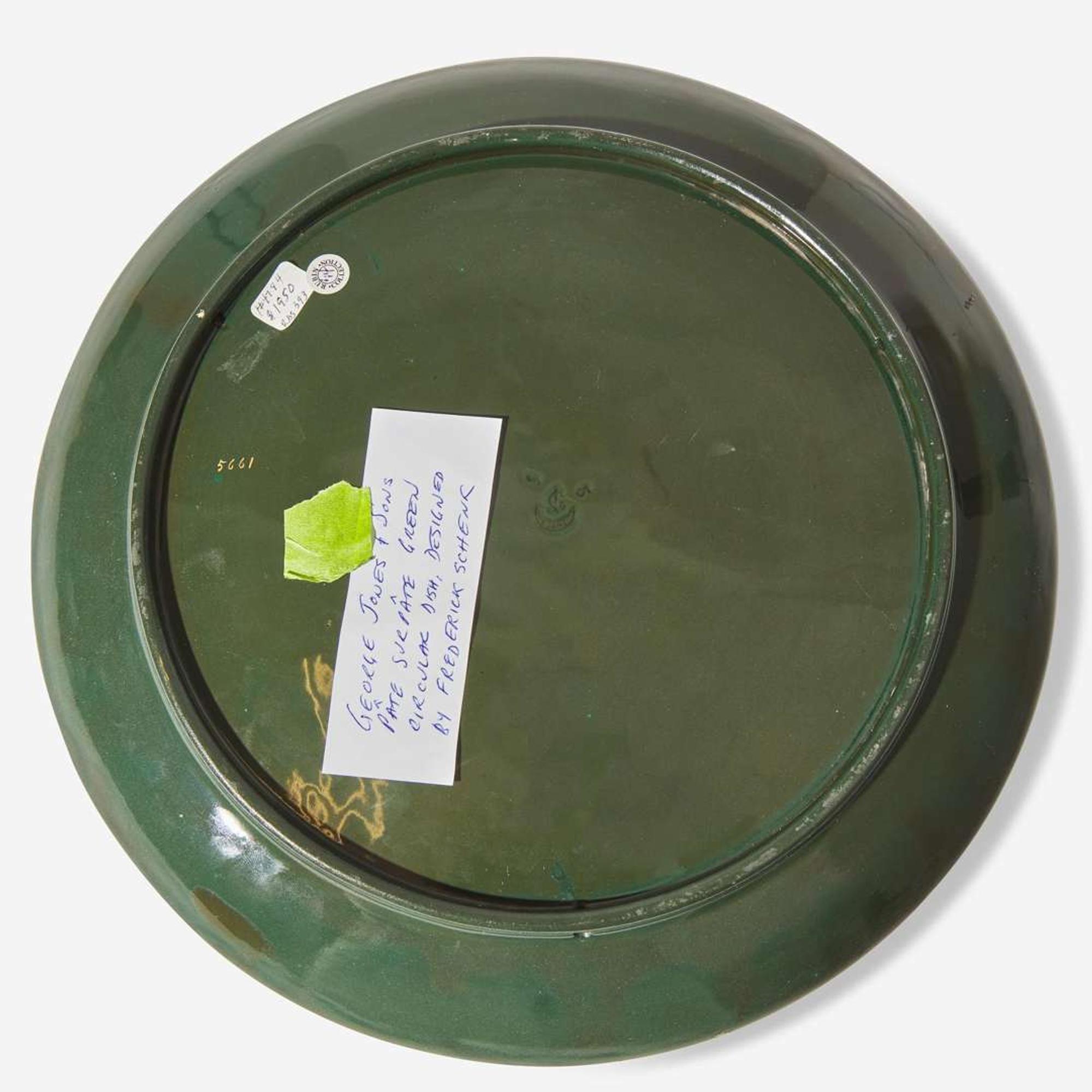 A pate-sure-pate porcelain plate Frederick Schenk (English, 1849-1908), George Jones & Sons (1873-1957), England, circa 1880