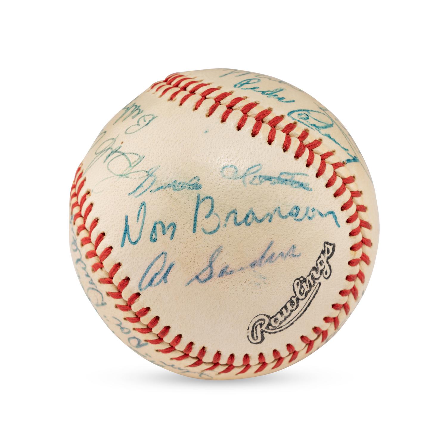 A 1958 Winston Salem Red Birds Team Signed Autograph Baseball