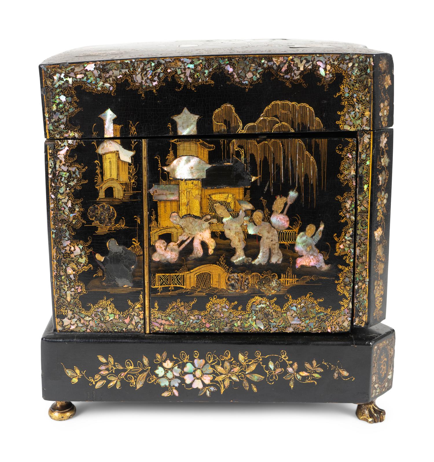 A Napoleon III Mother-of-Pearl Inlaid Cave a Liqueur — LATE 19TH CENTURY