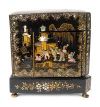 A Napoleon III Mother-of-Pearl Inlaid Cave a Liqueur — LATE 19TH CENTURY