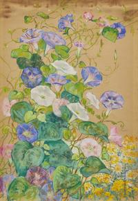 Morning Glories; A Pair