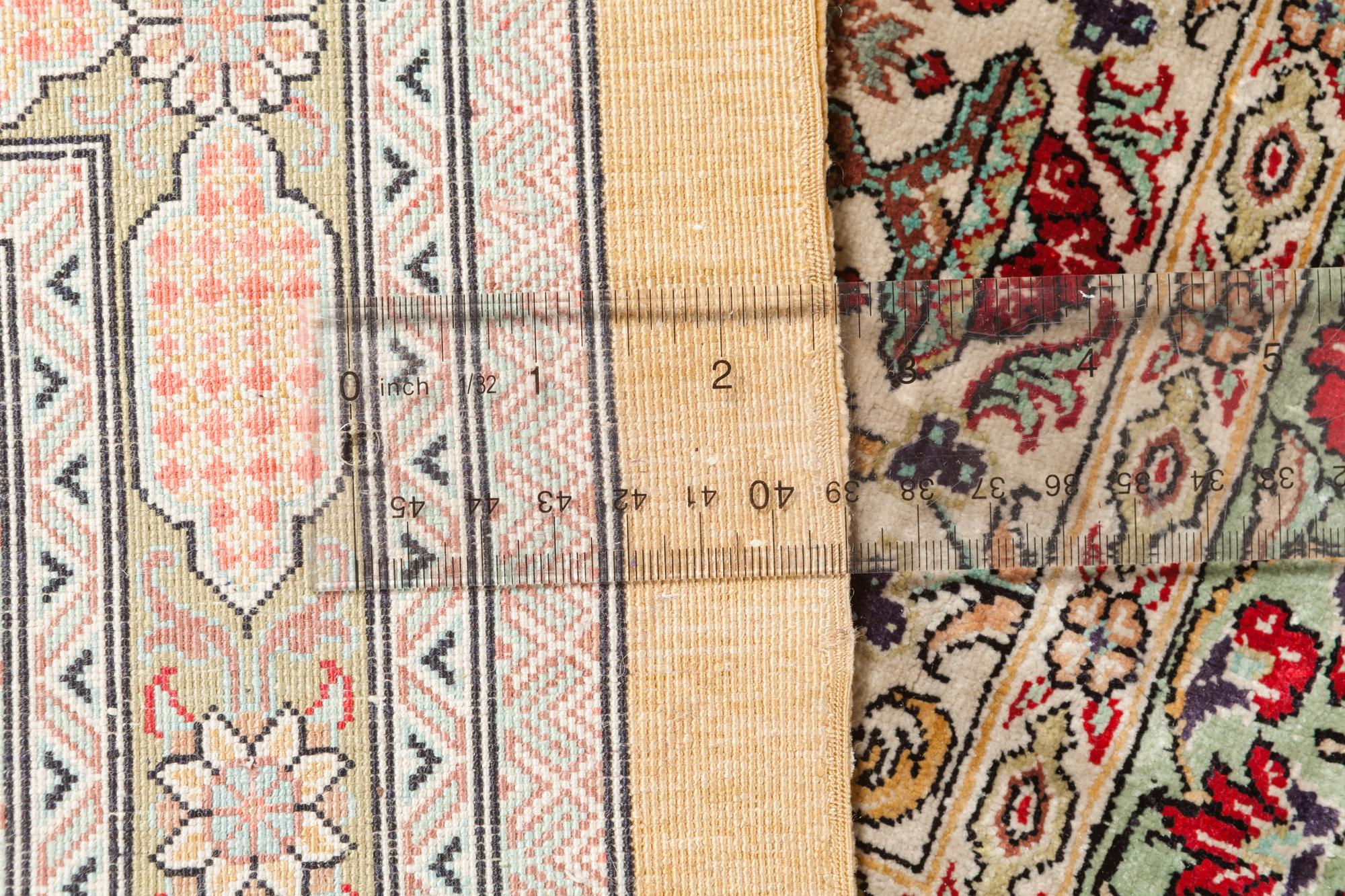 A Qum Silk "Garden" Rug