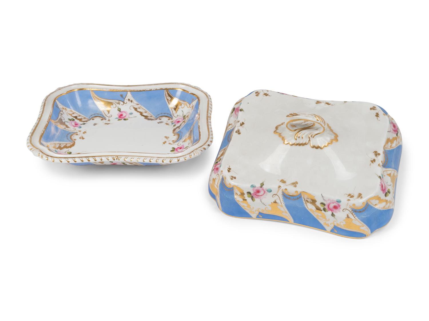 A Group of English Porcelain Tableware