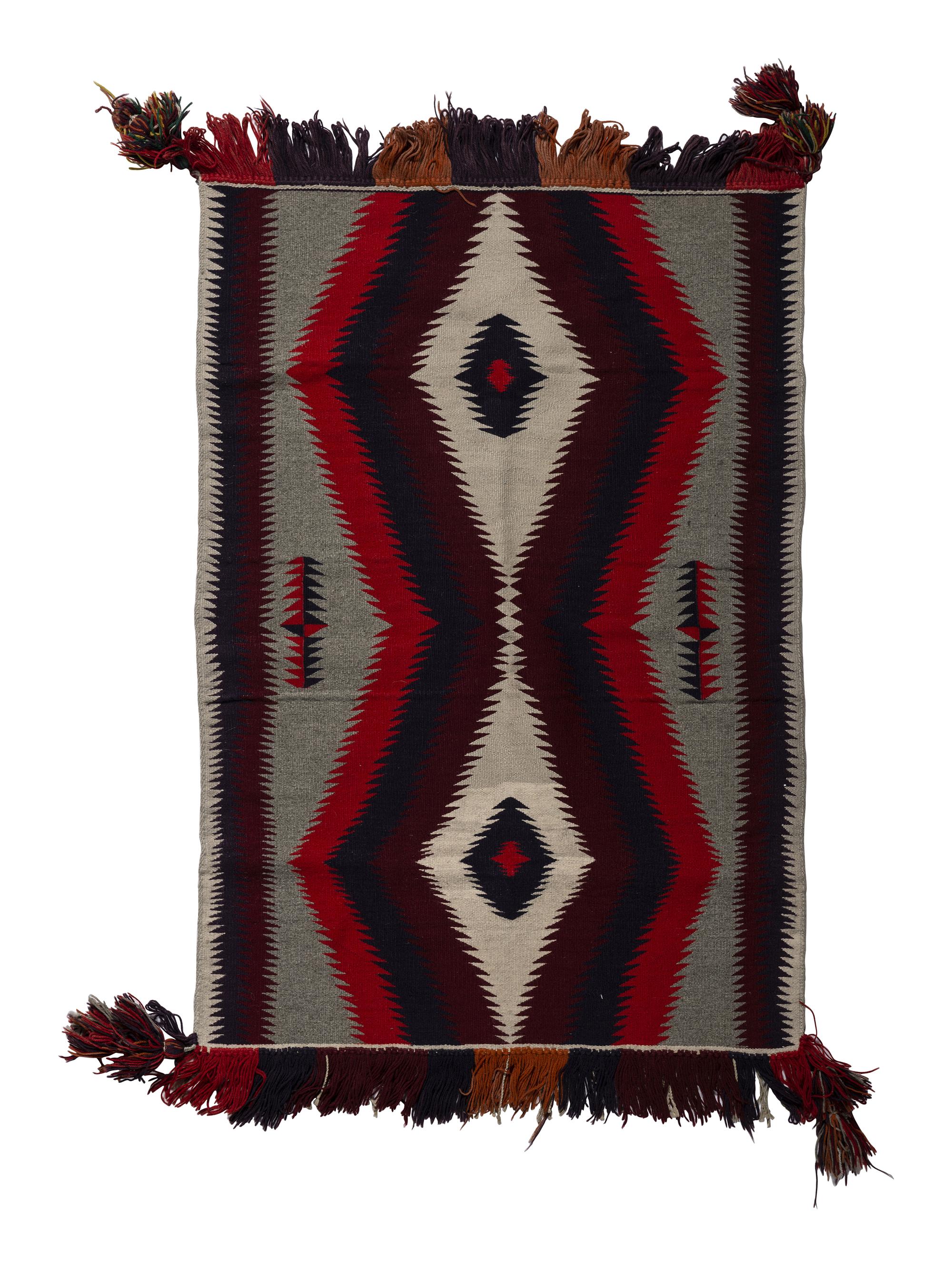 Late Germantown Double Sunday Saddle Blanket / Weaving