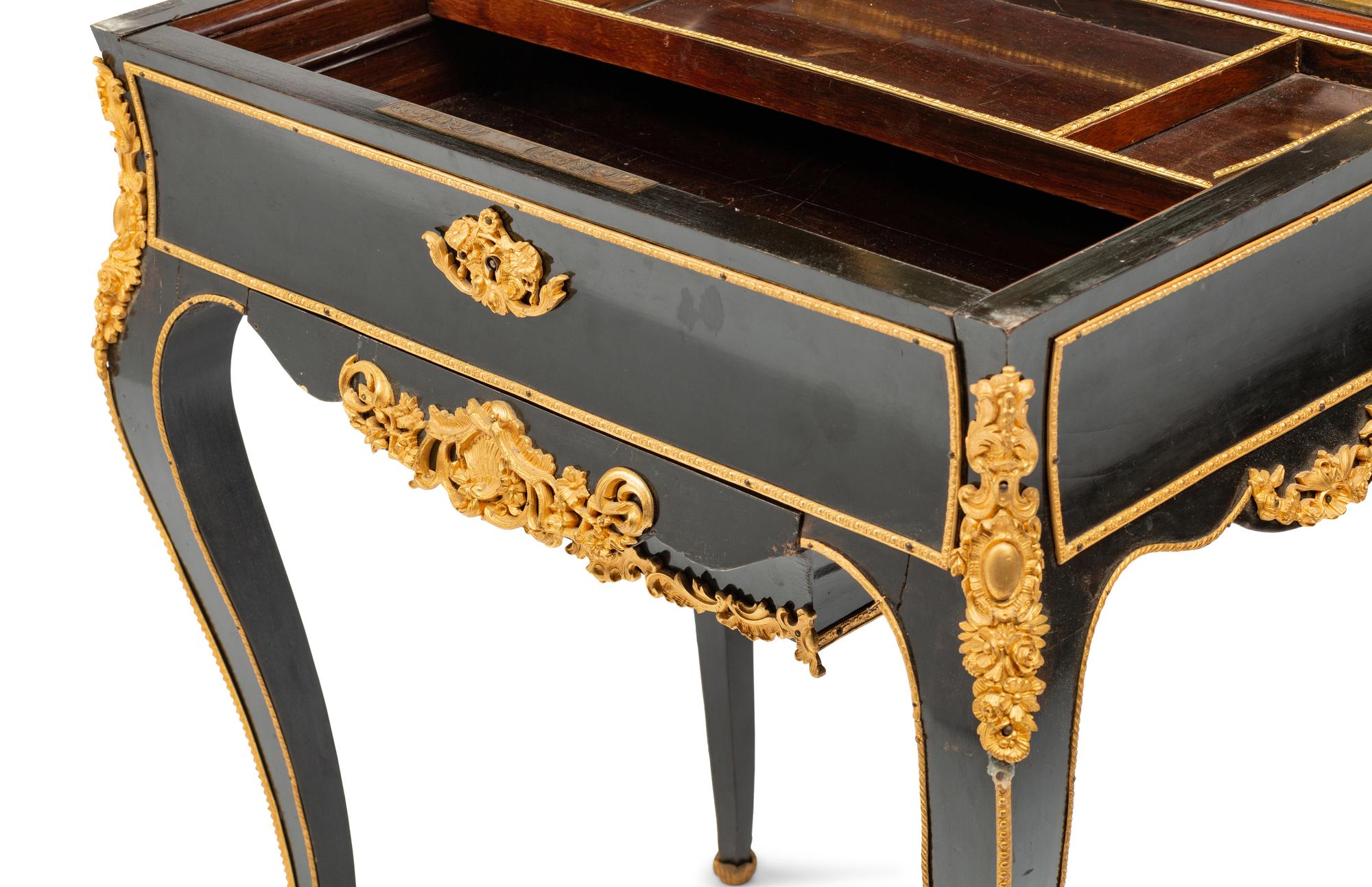 A Napoleon III Gilt Bronze Mounted Boulle Marquetry Dressing Table