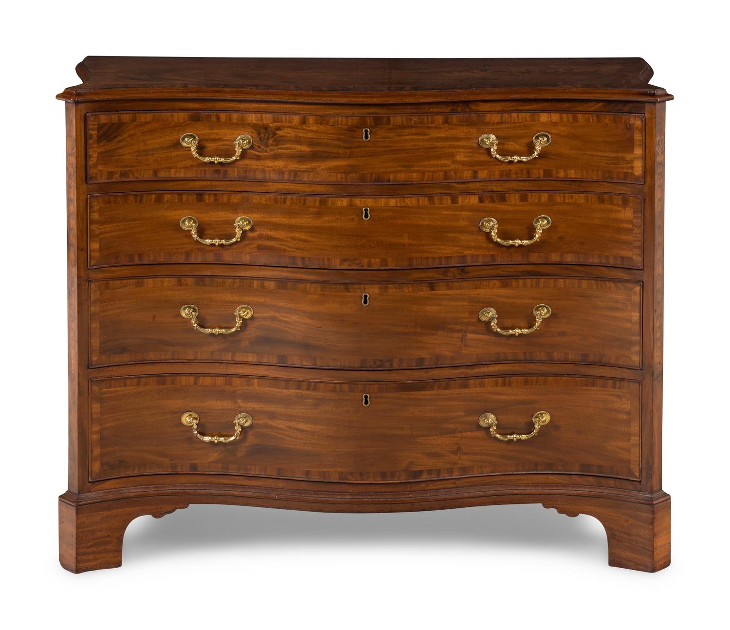 A George III Mahogany Serpentine Chest of Drawers