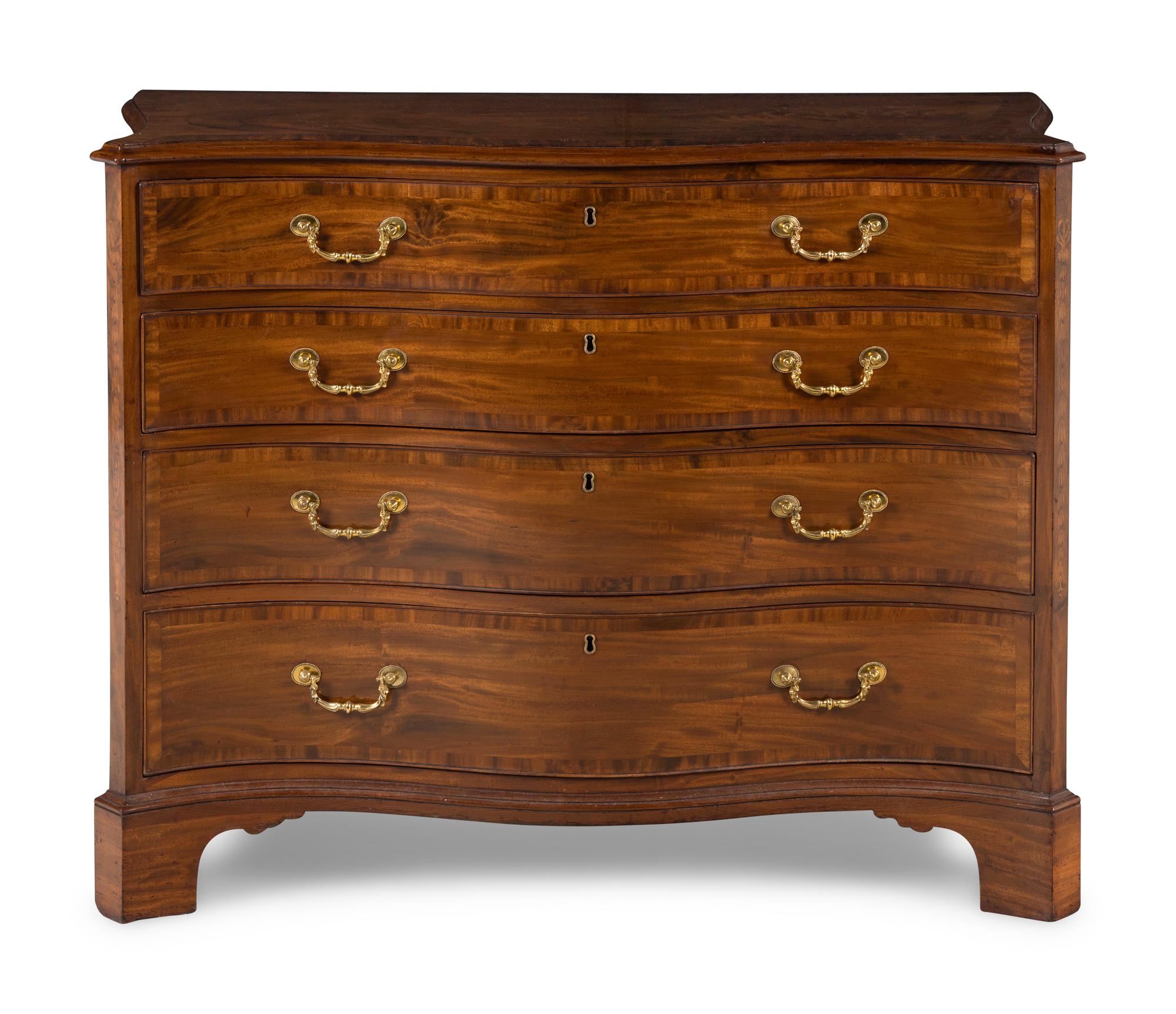 A George III Mahogany Serpentine Chest of Drawers