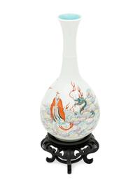 A Famille Rose Porcelain 'Immortals' Vase