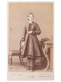 [CIVIL WAR]. ELLIOTT & FRY, photographers. CDV of Dr. Mary Walker, MOH. London, ca late 1860s.