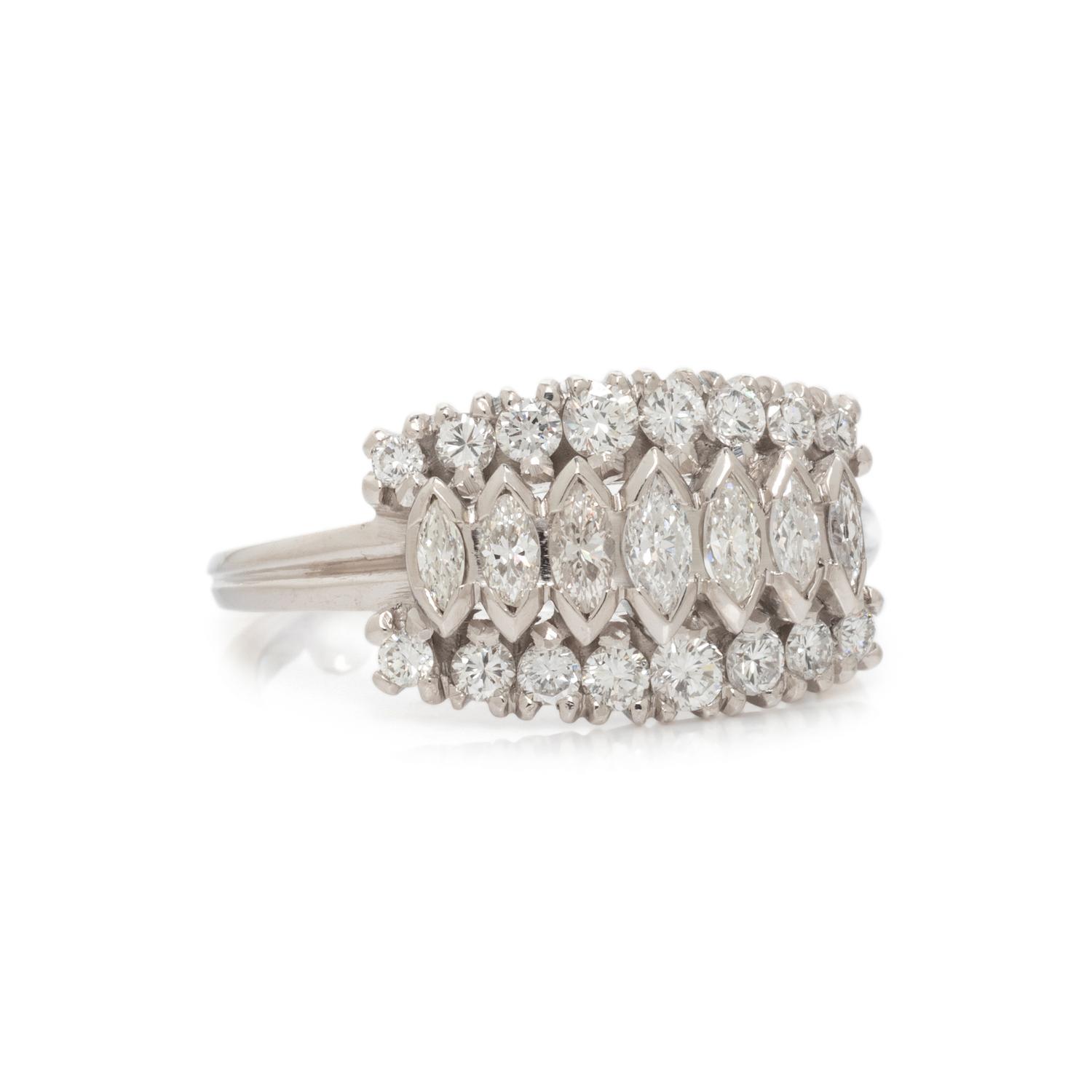 PLATINUM AND DIAMOND RING