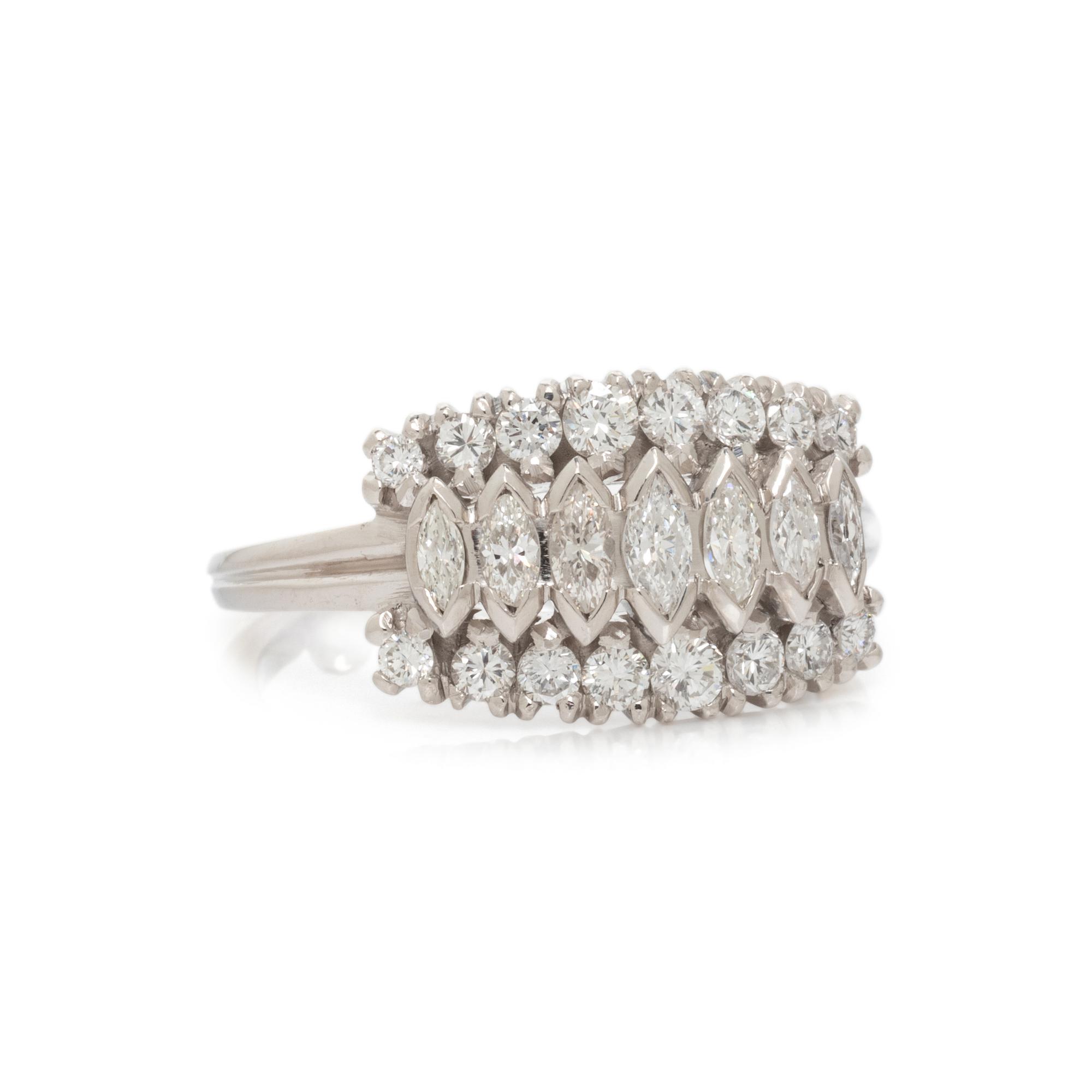 PLATINUM AND DIAMOND RING