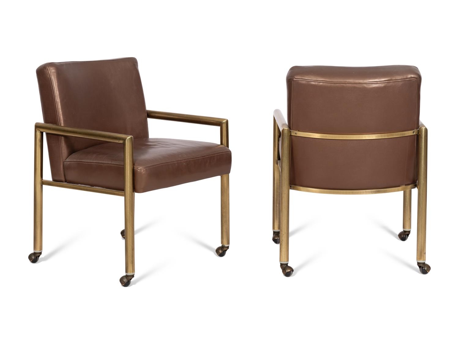 A Mastercraft Brass Dining Room Set