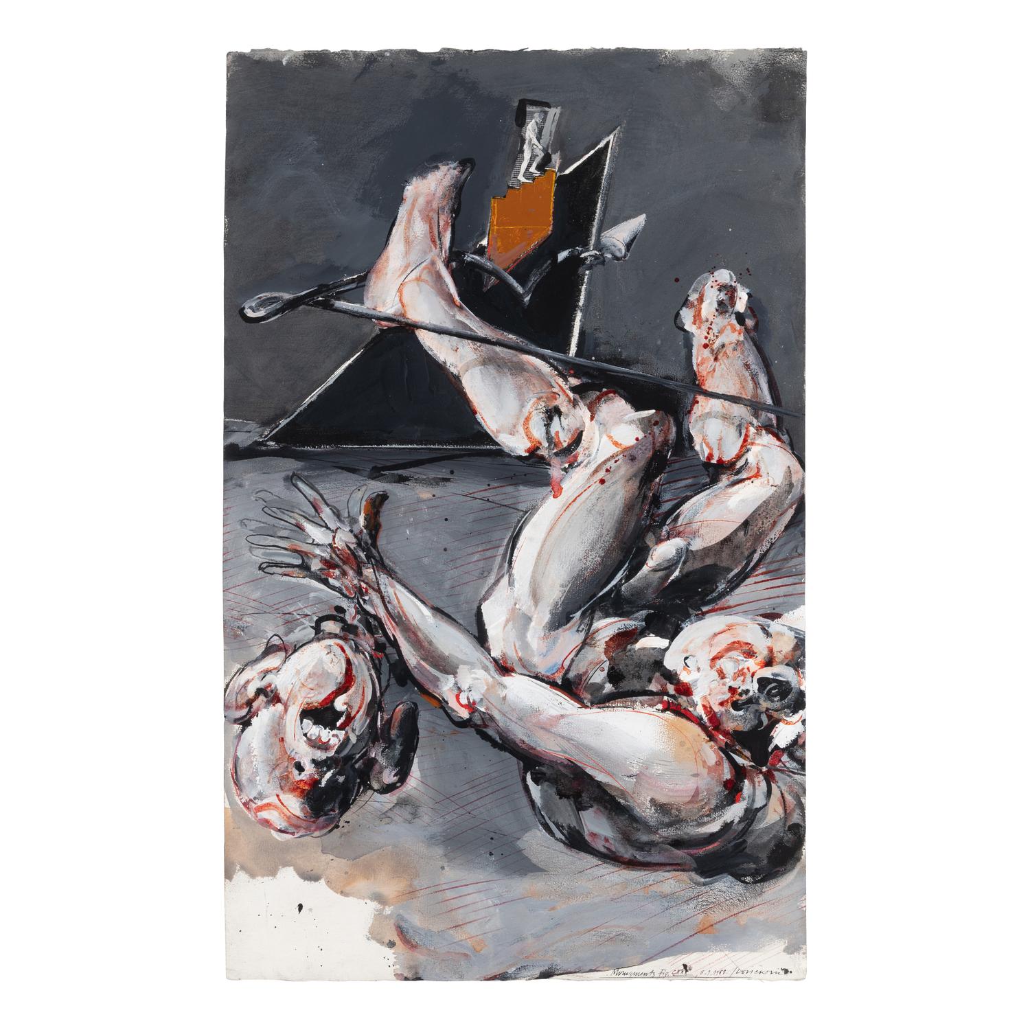 Vladimir Veličković (Serbian, 1935–2019) — Monuments, Fig. CXXX, 1989