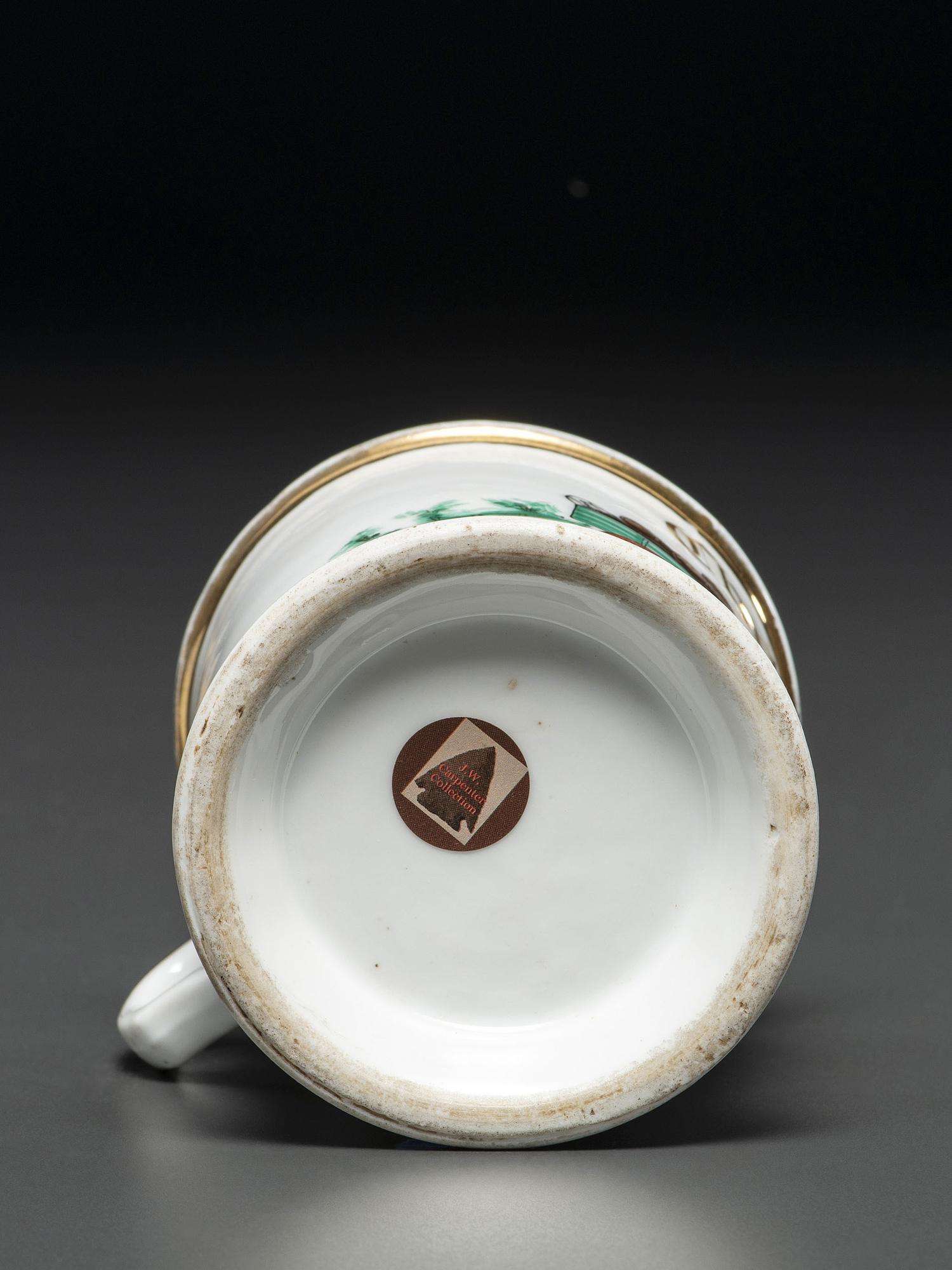 A Brewery Deliveryman's Porcelain Occupational Shaving Mug