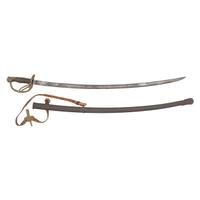 Unmarked U.S. Model 1860 Light Cavalry Saber with Stuart Hangers