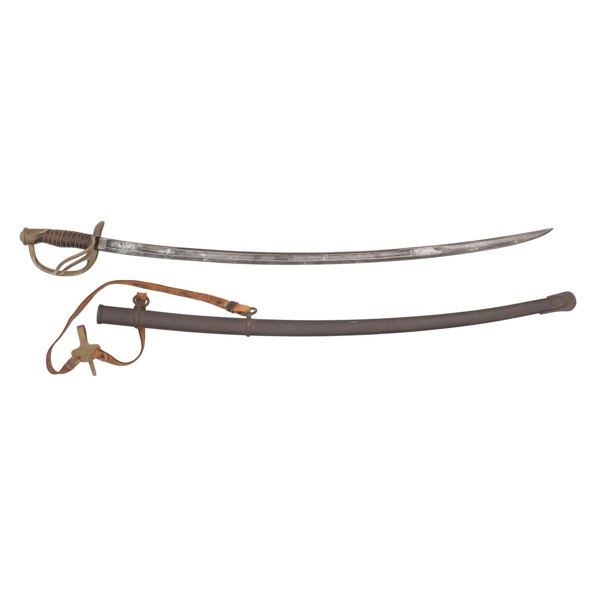 Unmarked U.S. Model 1860 Light Cavalry Saber with Stuart Hangers