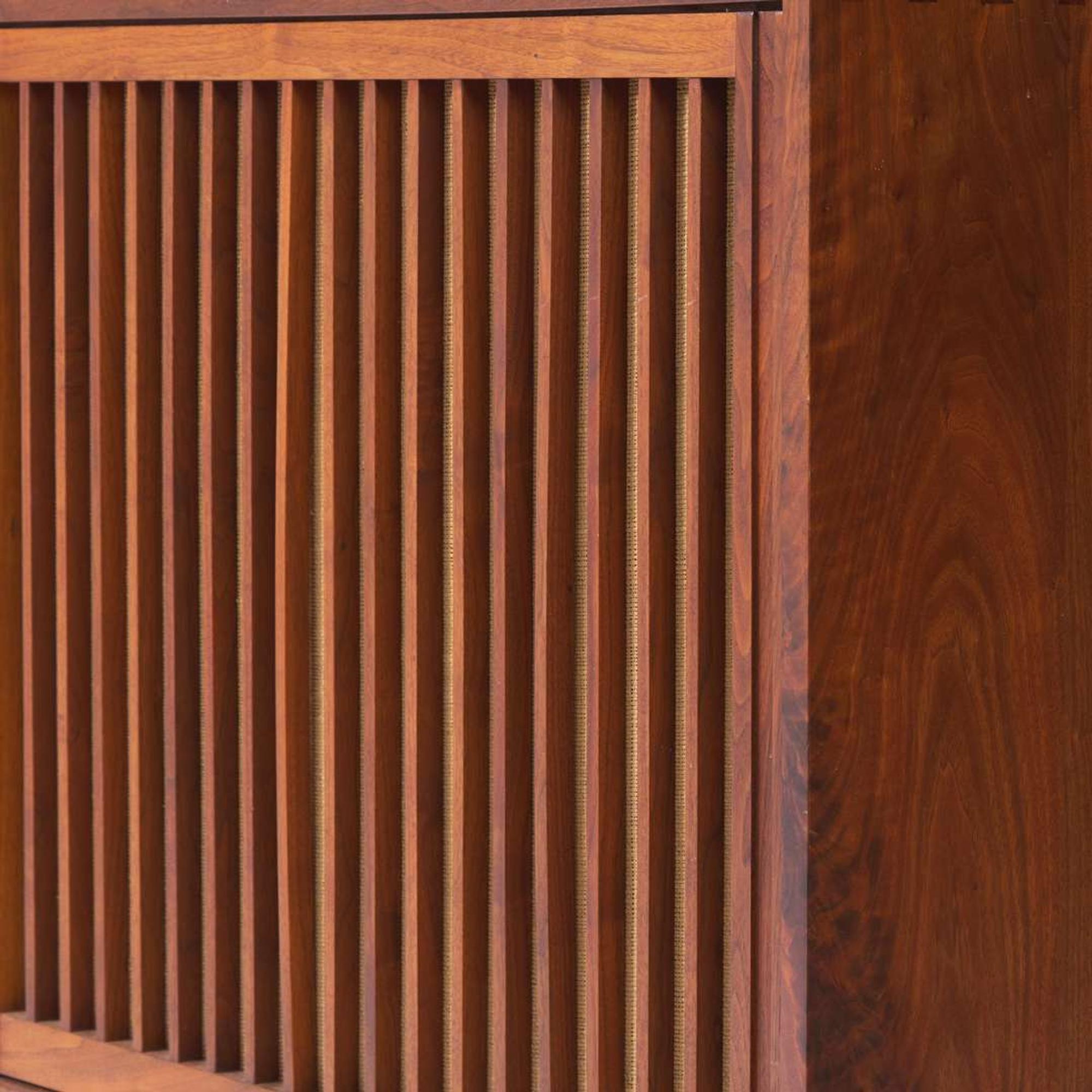 George Nakashima (American, 1905-1990) Double Sliding-Door Cabinet, New Hope, Pennsylvania, 1972