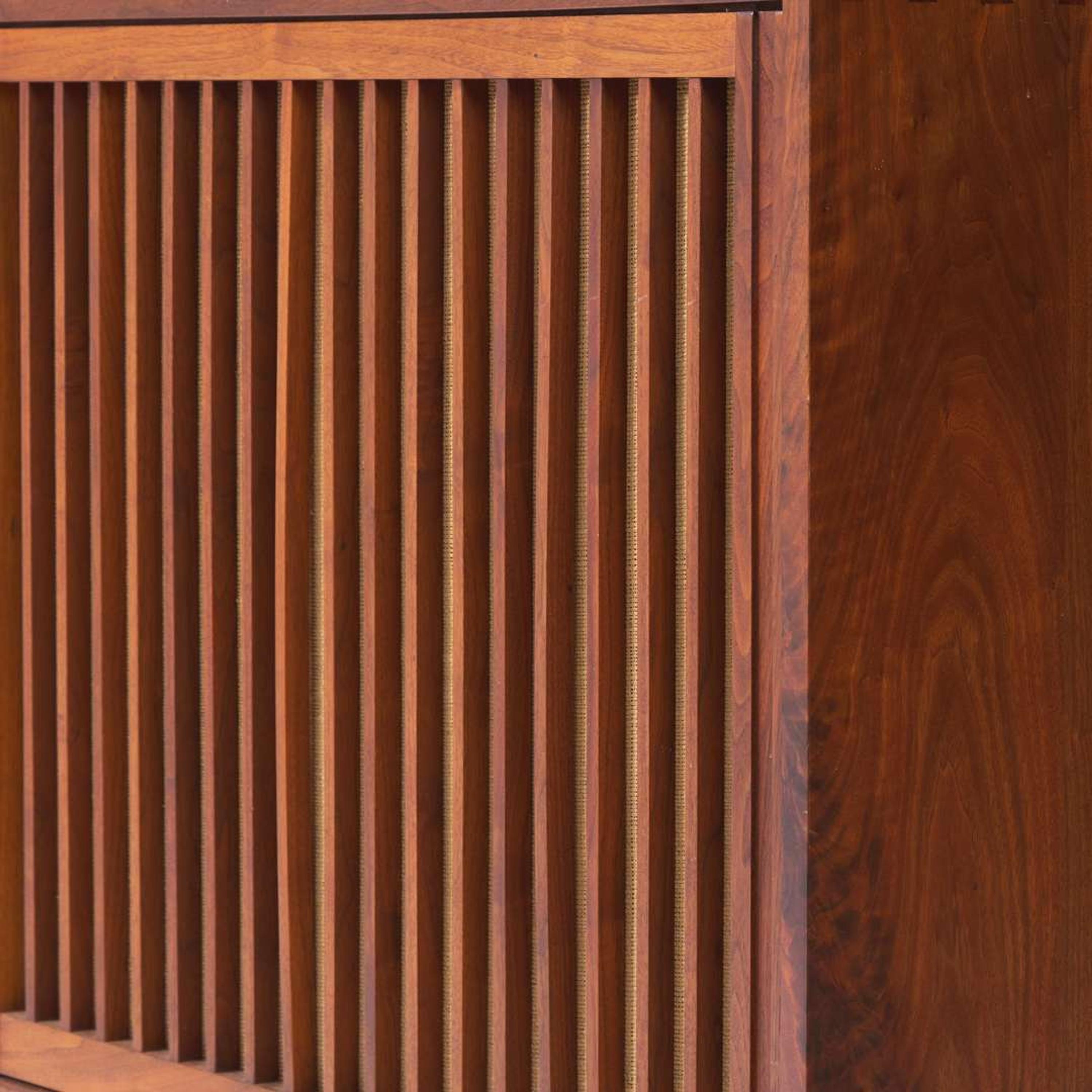 George Nakashima (American, 1905-1990) Double Sliding-Door Cabinet, New Hope, Pennsylvania, 1972