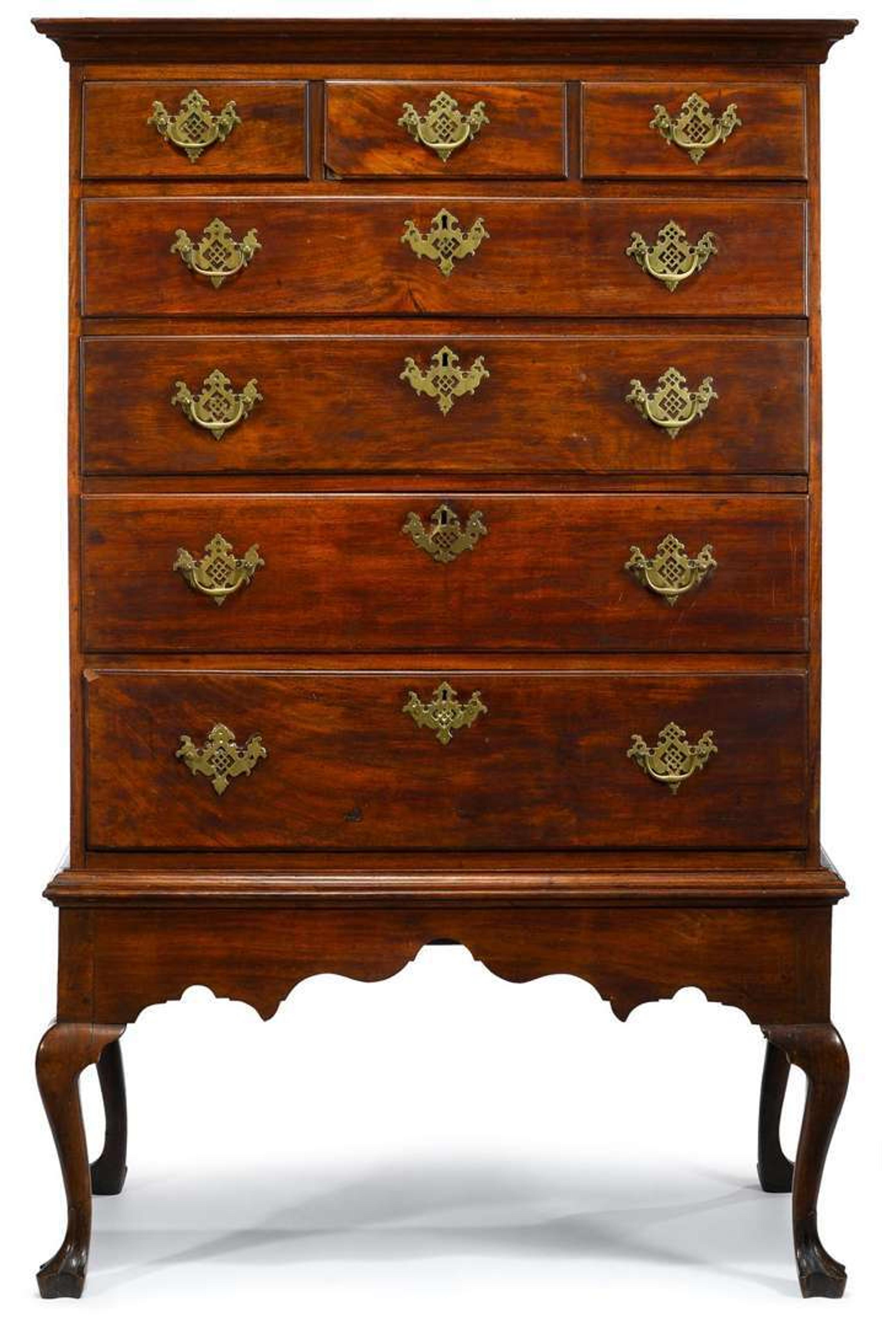 Queen Anne walnut chest-on-stand philadelphia, pa, circa 1760