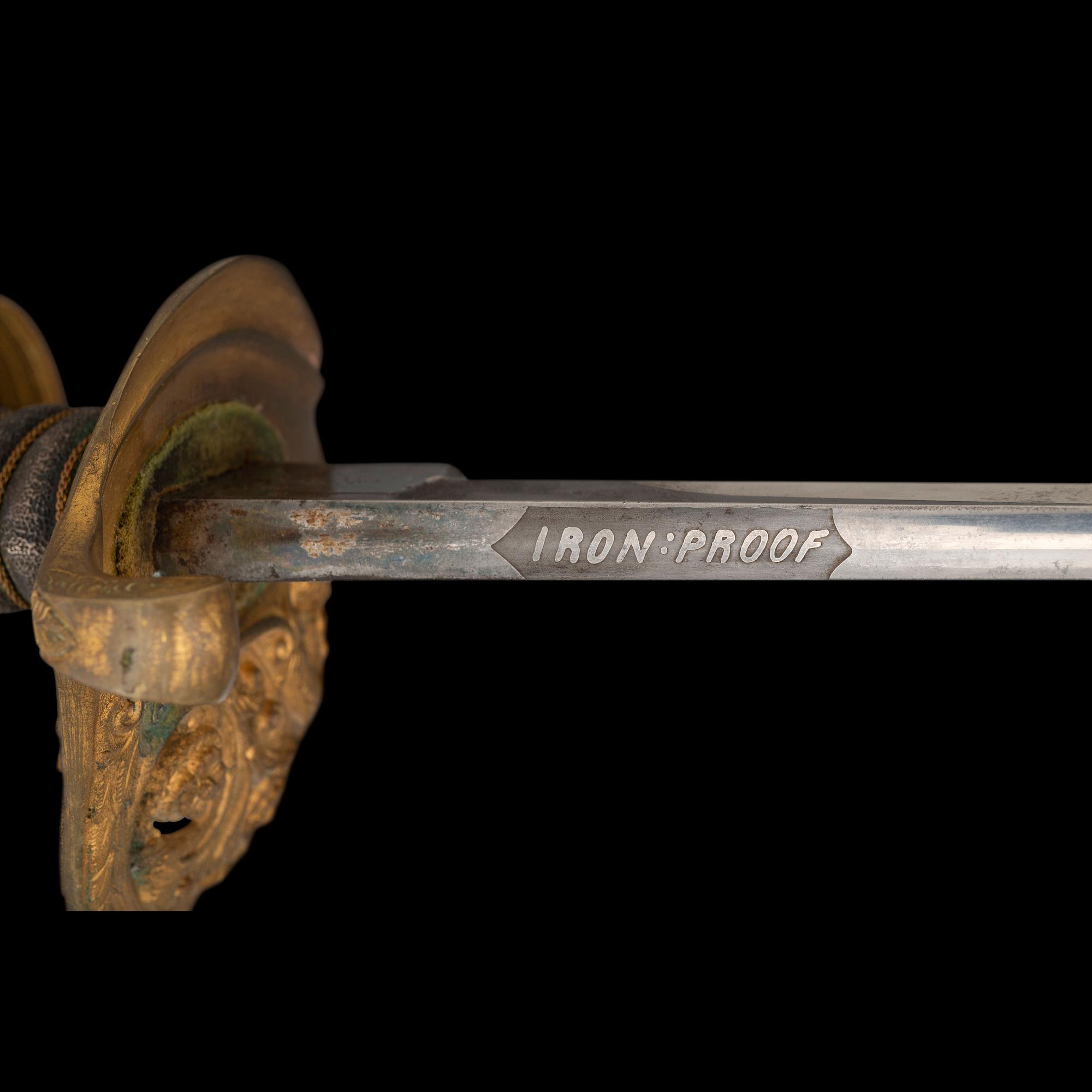 Cased Clauberg Model 1850 Foot Officers Sword Presented to Lt. Asaph Dodge of the 116th NY with Belt and Sash