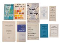 [CIVIL RIGHTS]. Large group of pamphlets, books, & publications ca 1940s-1970s.