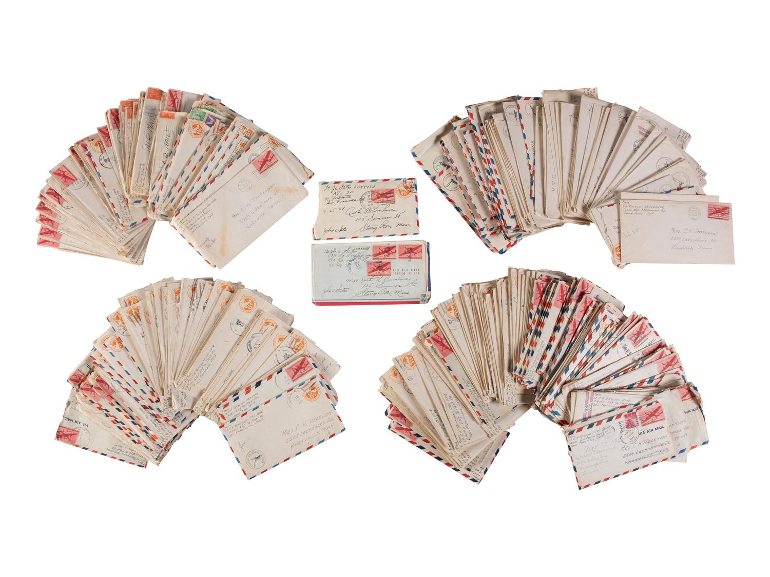 [WORLD WAR II]. Footlocker and archive of Lt. John C. Stiles, radio officer for the 5 AF.