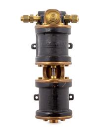 A Brass Two-Stroke Steam Engine and Flywheel Demonstration Model