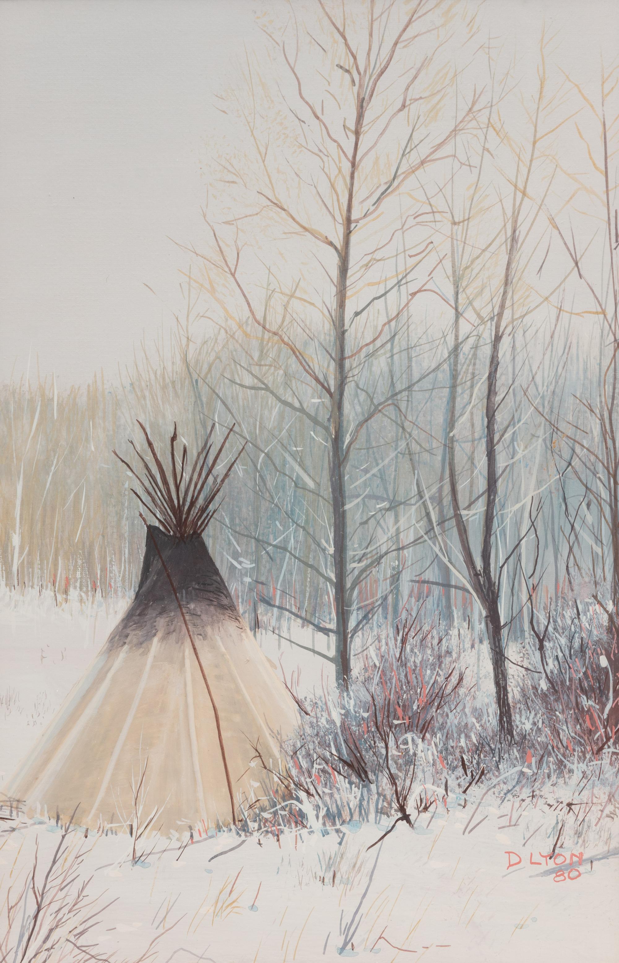 Tee Pee in the Winter Woods