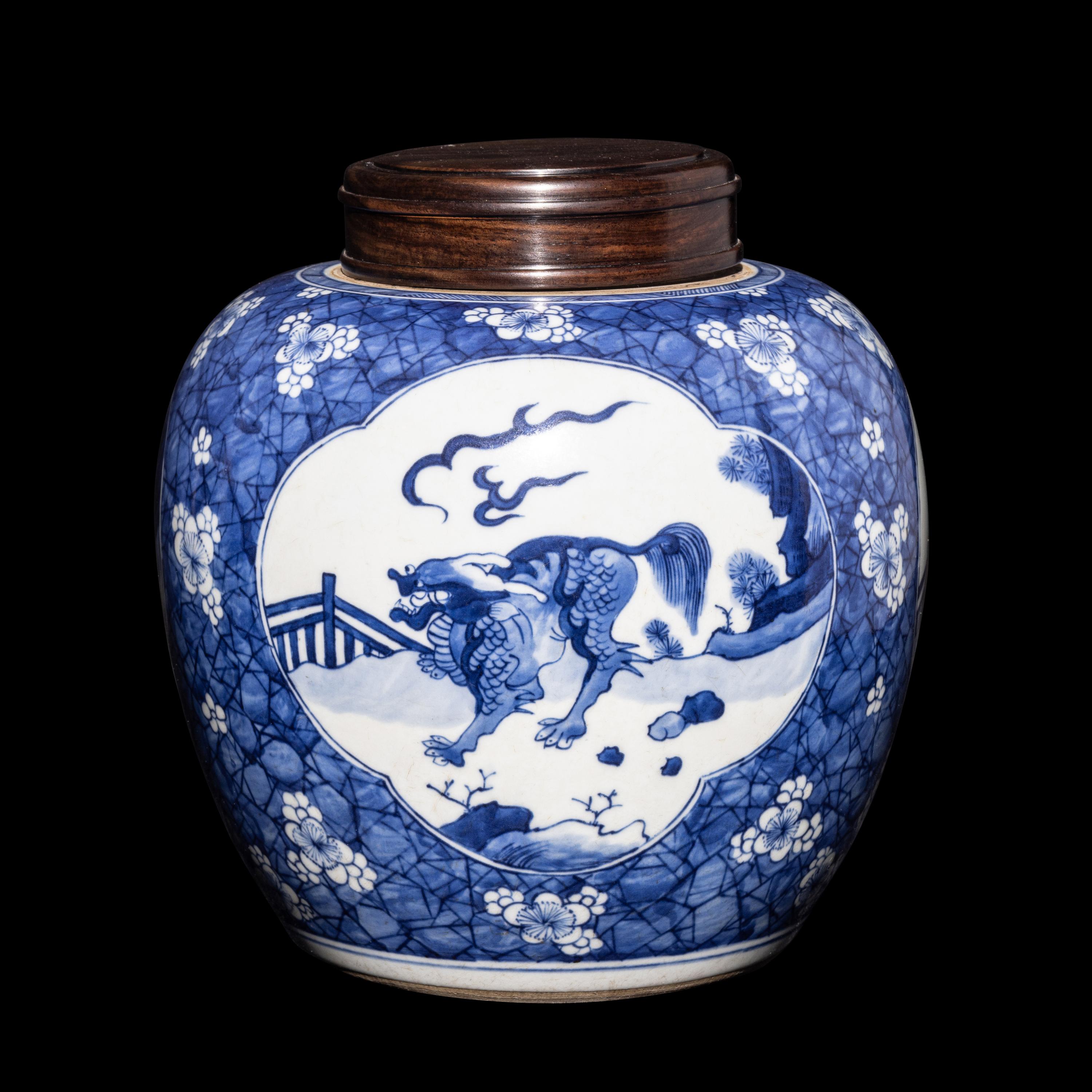 A Chinese Blue and White Porcelain Jar