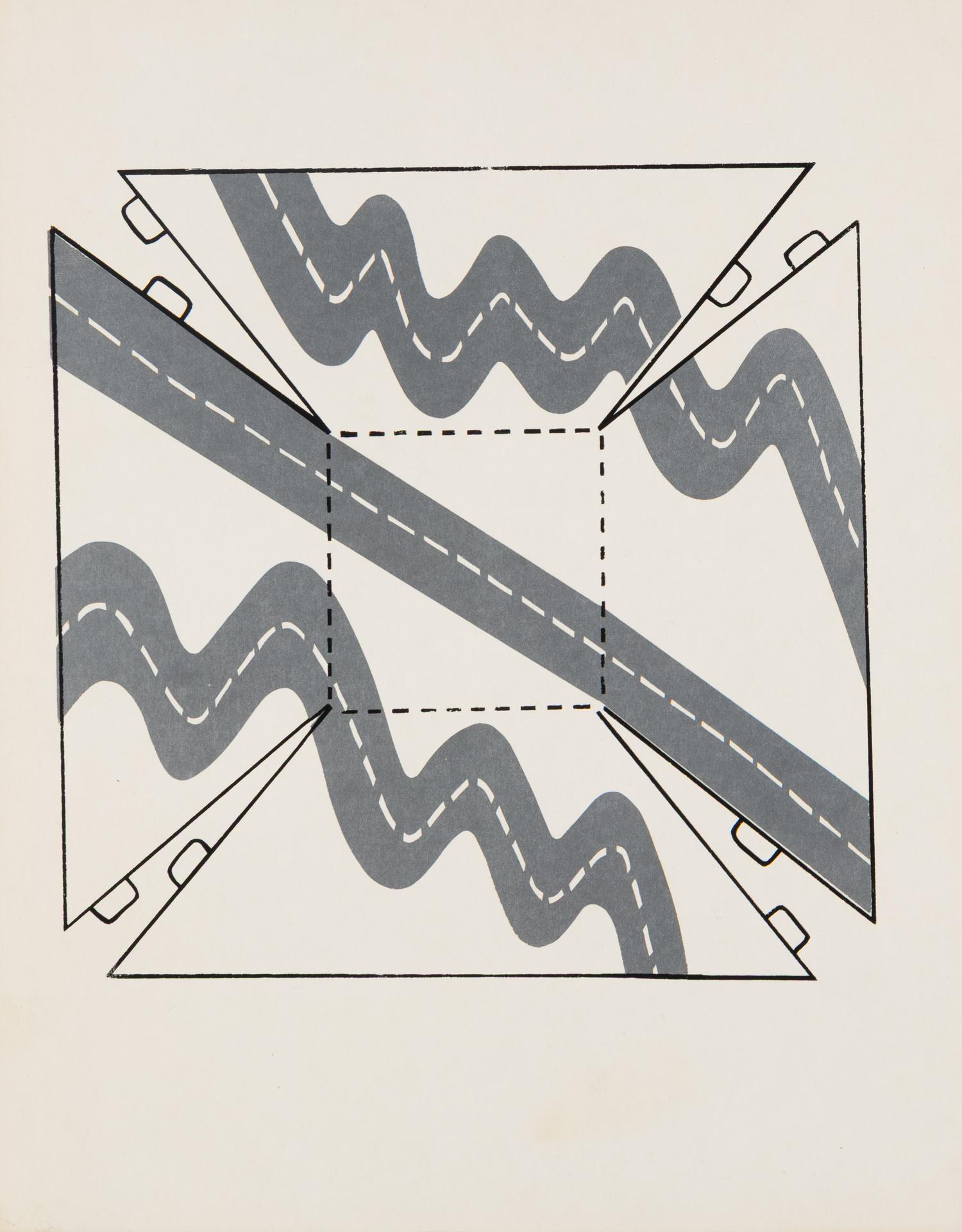 Roger Brown (American, 1941-1997) — Roads , 1967