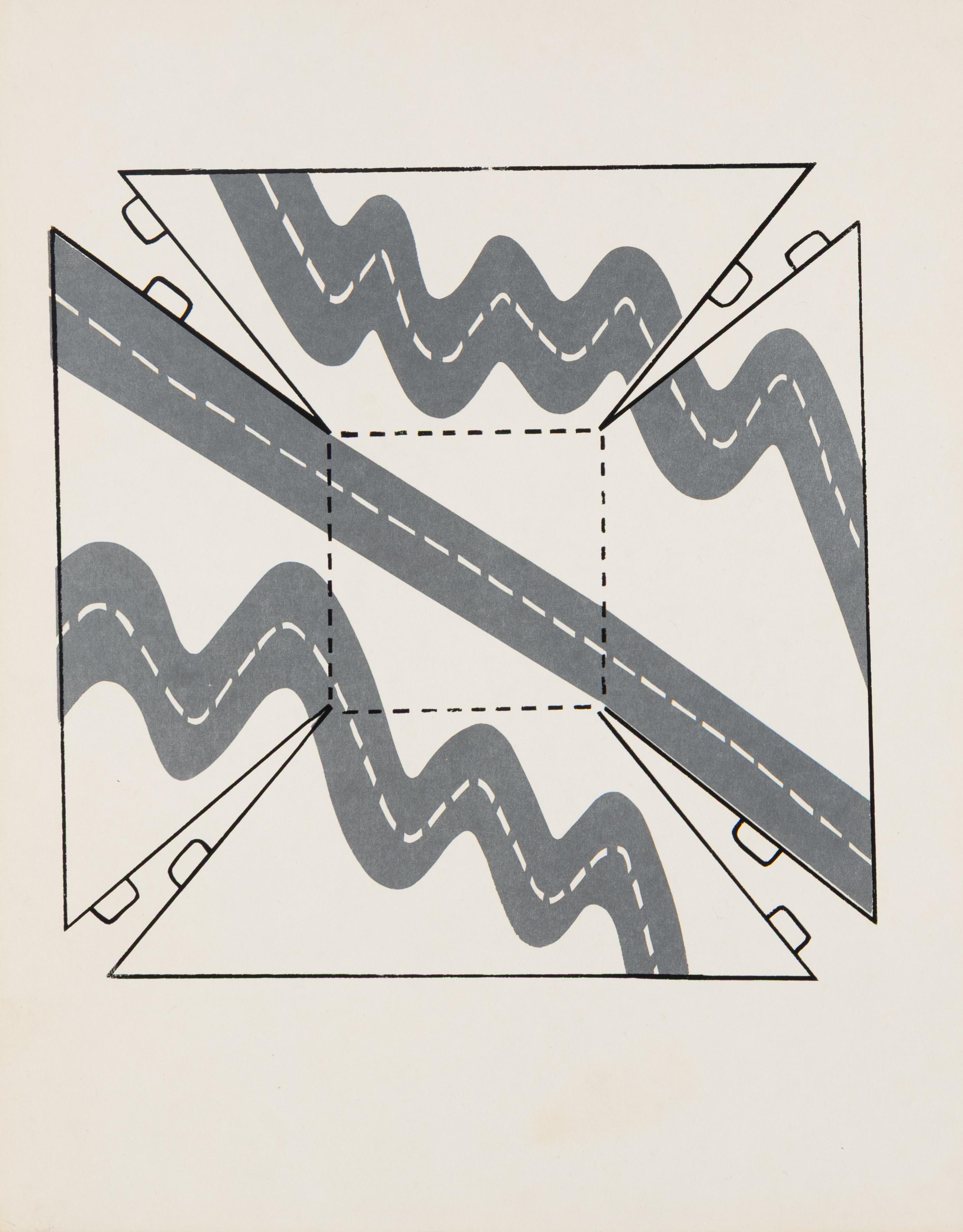 Roger Brown (American, 1941-1997) — Roads , 1967