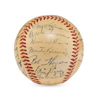 A 1952 New York Giants Team Signed Autograph Baseball (Beckett Authentication Services)