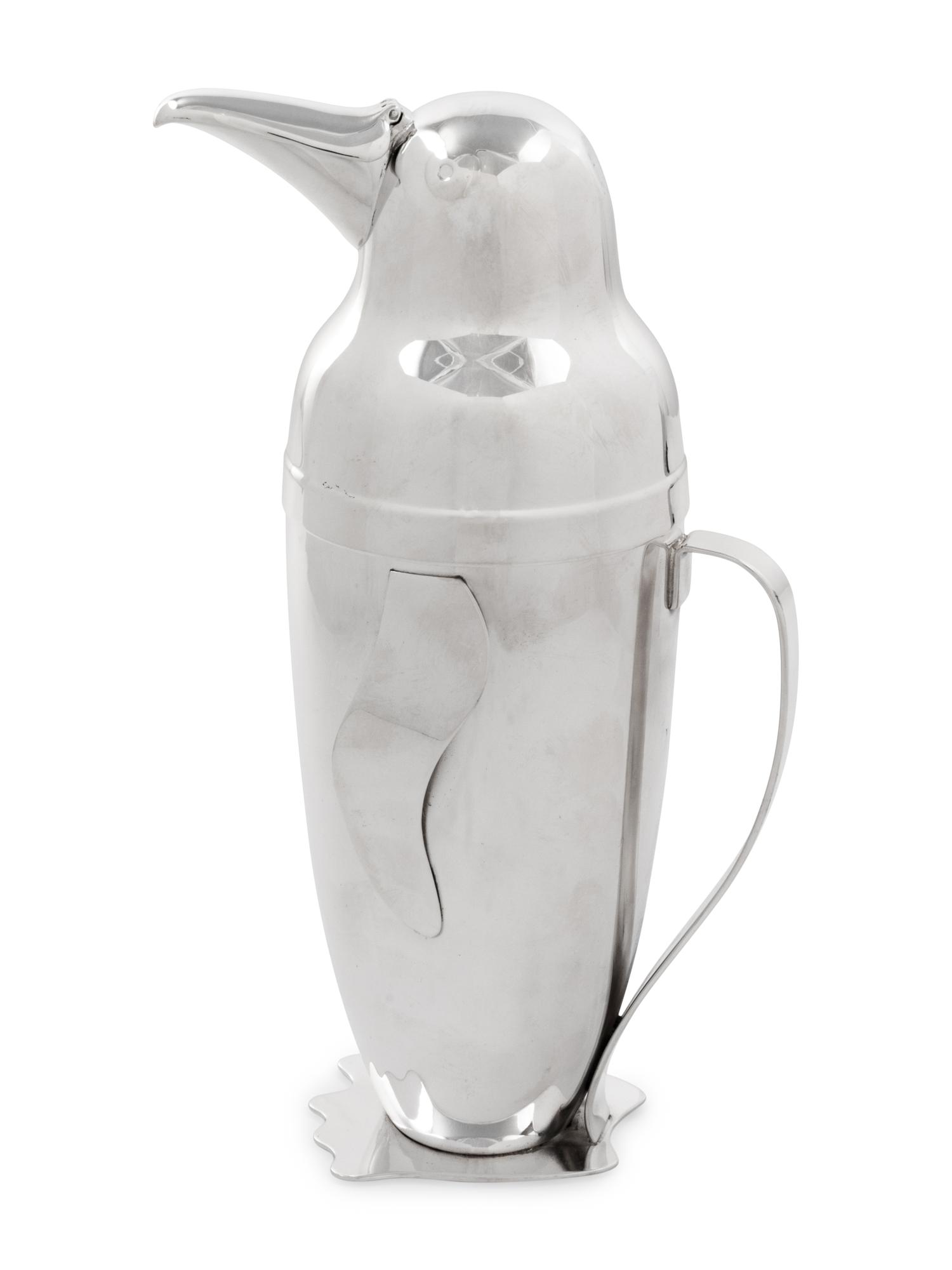 A Napier 'Penguin' Cocktail Shaker