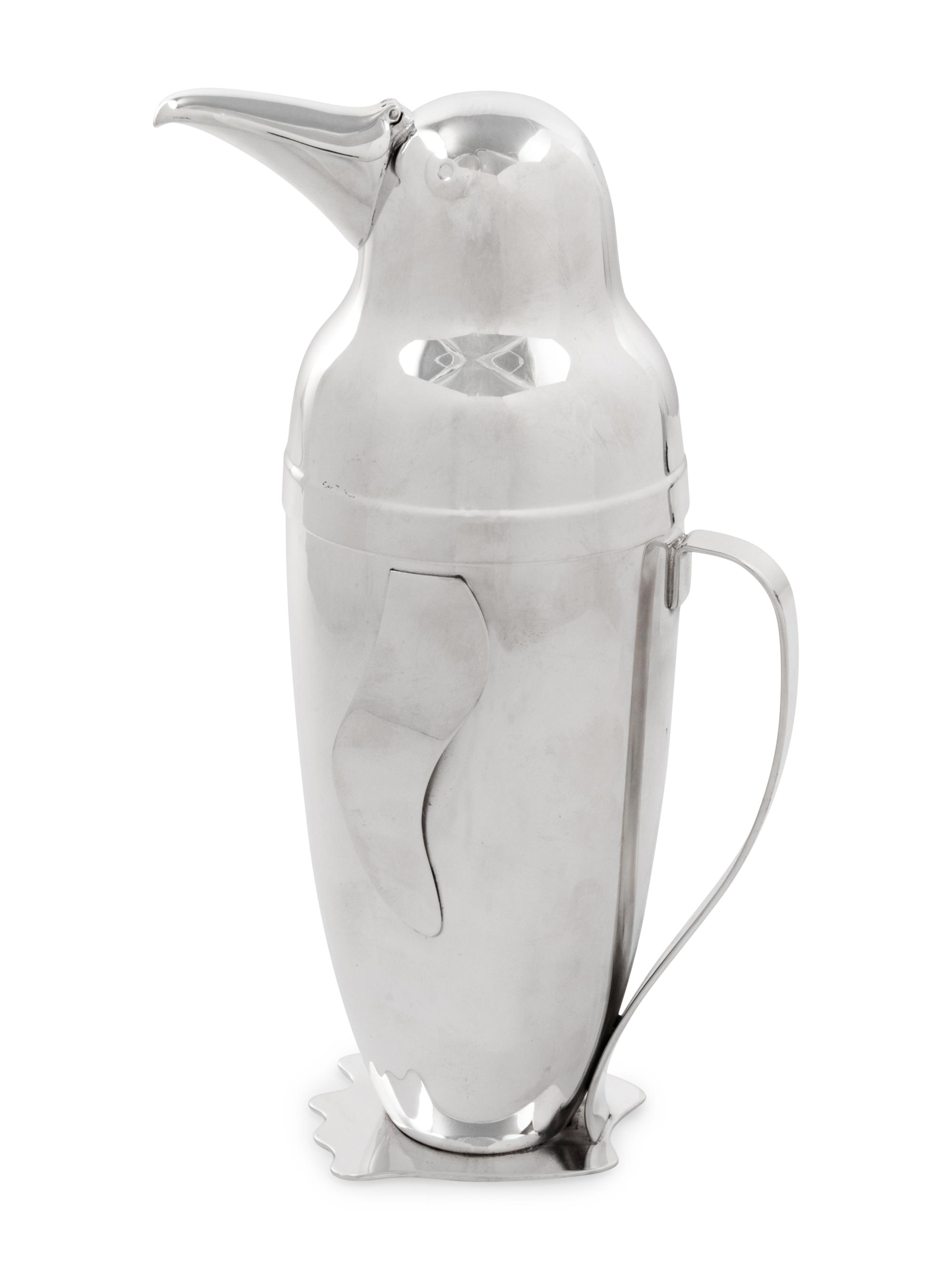 A Napier 'Penguin' Cocktail Shaker