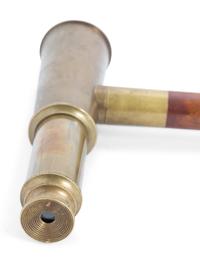 A Brass Mounted Two-Draw Telescope Gadget Cane