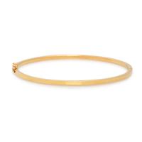 YELLOW GOLD AND DIAMOND BANGLE BRACELET
