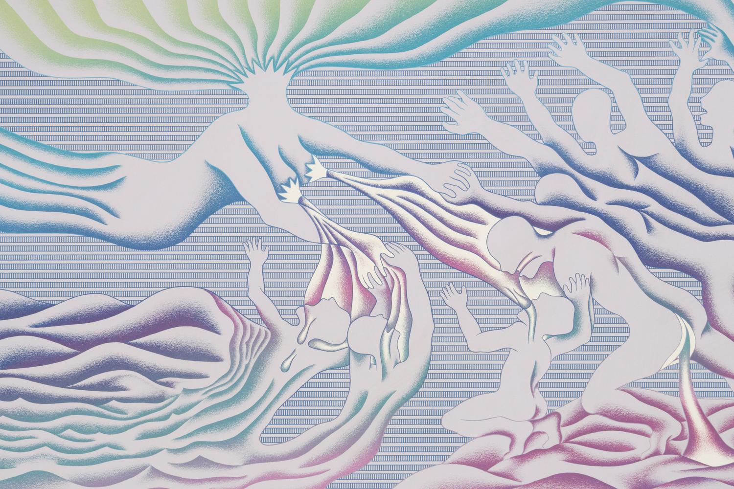 The Creation , Birth Tear/Tear , Birth Trinity , Guided by the Goddess , and Earth Birth (a group of 5 works from The Birth Project ), 1985