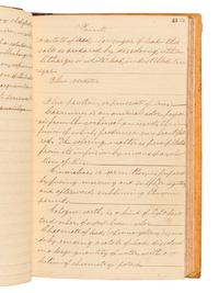 [MANUSCRIPTS – REMEDIES]. Manuscript home maintenance and home remedy guide. Jamestown, NY, 1832.