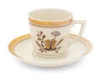 A Royal Copenhagen Golden Clover Porcelain Service for Twelve