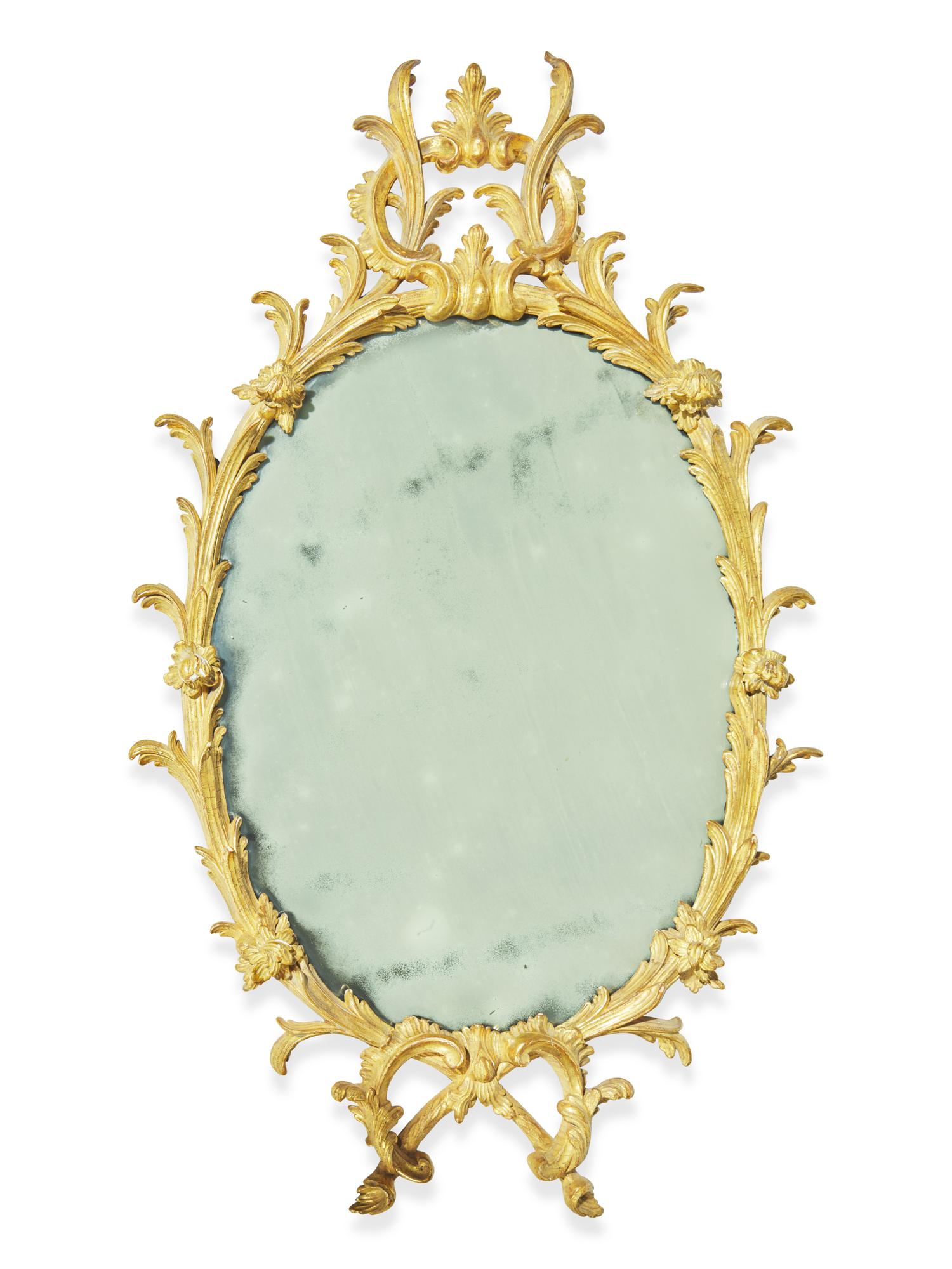 A George III Carved Giltwood Mirror